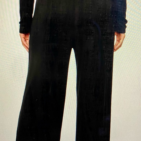 Soft Rib Wide Leg Pant - Picture 3 of 6